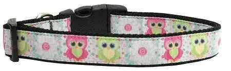 Sweet-As-Sugar-Owls-Nylon-Dog-Collar-Xl-GreatEagleInc-318842539