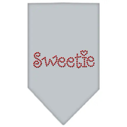 Sweetie Rhinestone Bandana Grey Large Default Title