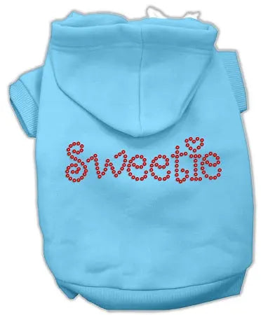 Sweetie Rhinestone Hoodies Baby Blue L Default Title