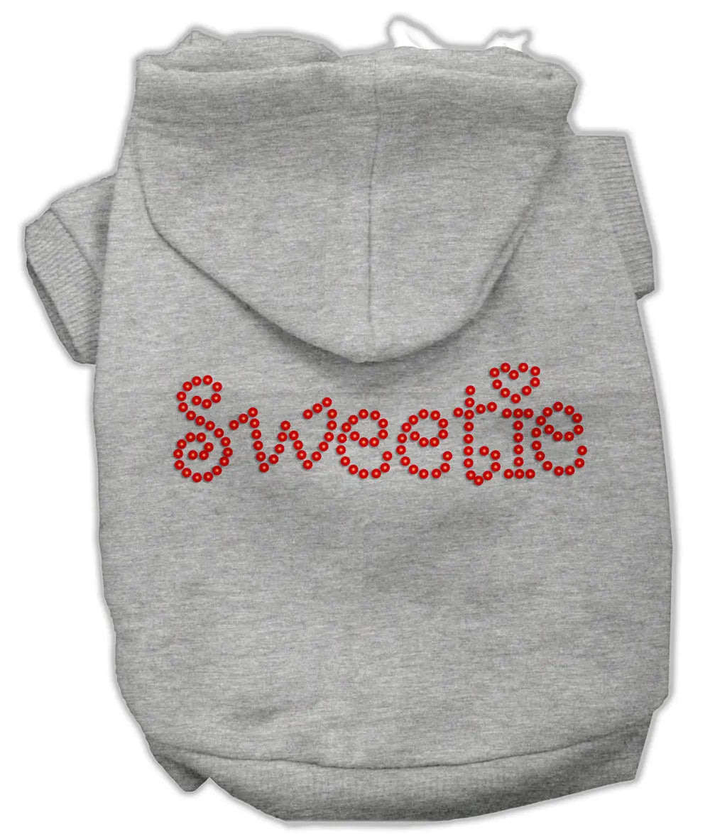 Sweetie Rhinestone Hoodies Grey M Default Title