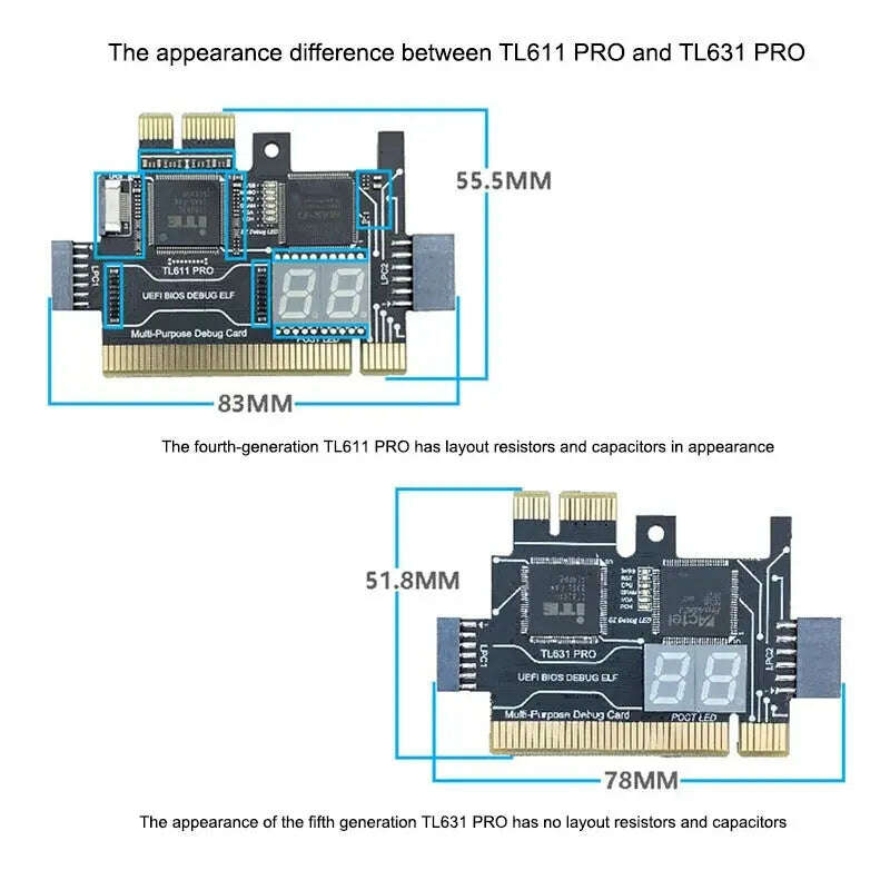 TL611-PRO-Diagnostic-Card-Desktop-PCI-Motherboard-PCI-E-Notebook-Debug-Card-Computer-LPC-DEBUG-GreatEagleInc-333977261