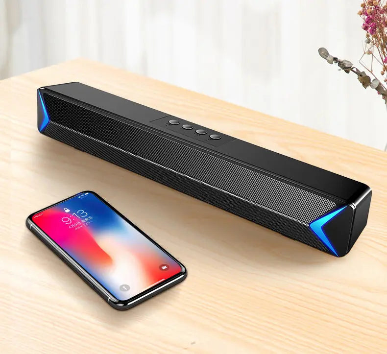 TV Sound Bar Wireless Bluetooth-compatible Surround SoundBar For PC Theater TV Speaker Home Theater FM Radio Surround Soundbar