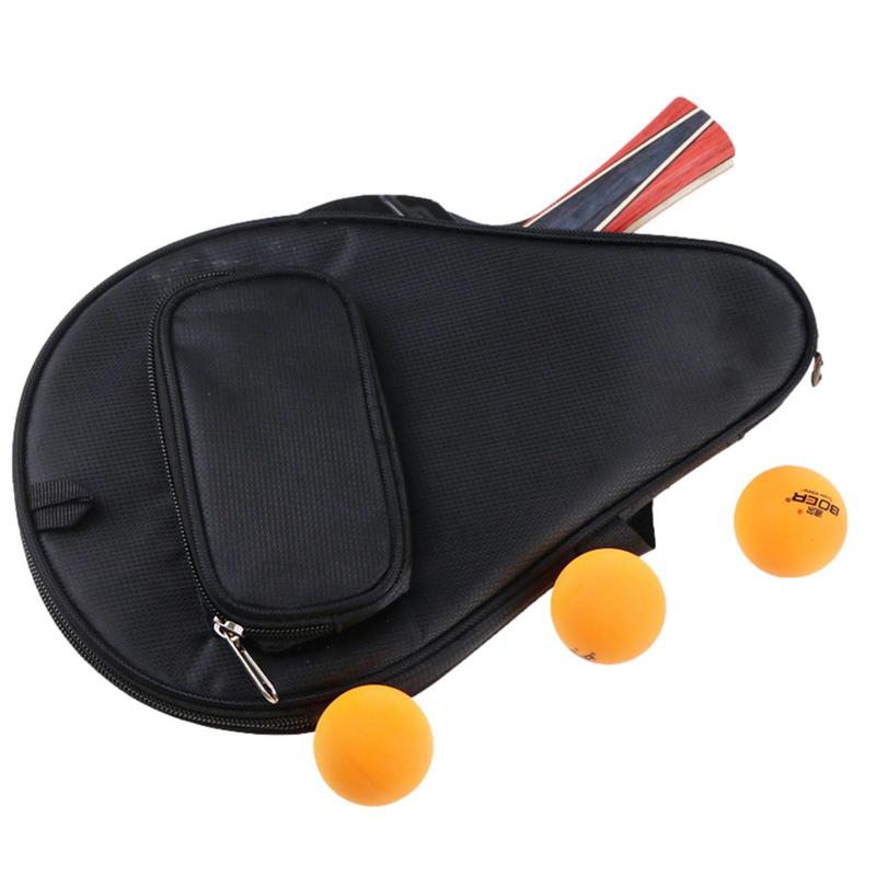 Table Tennis Paddle Case Oxford Colth Table Tennis Racket Bag Racket Cover Table Tennis Accessories Foamed Cushioning With
