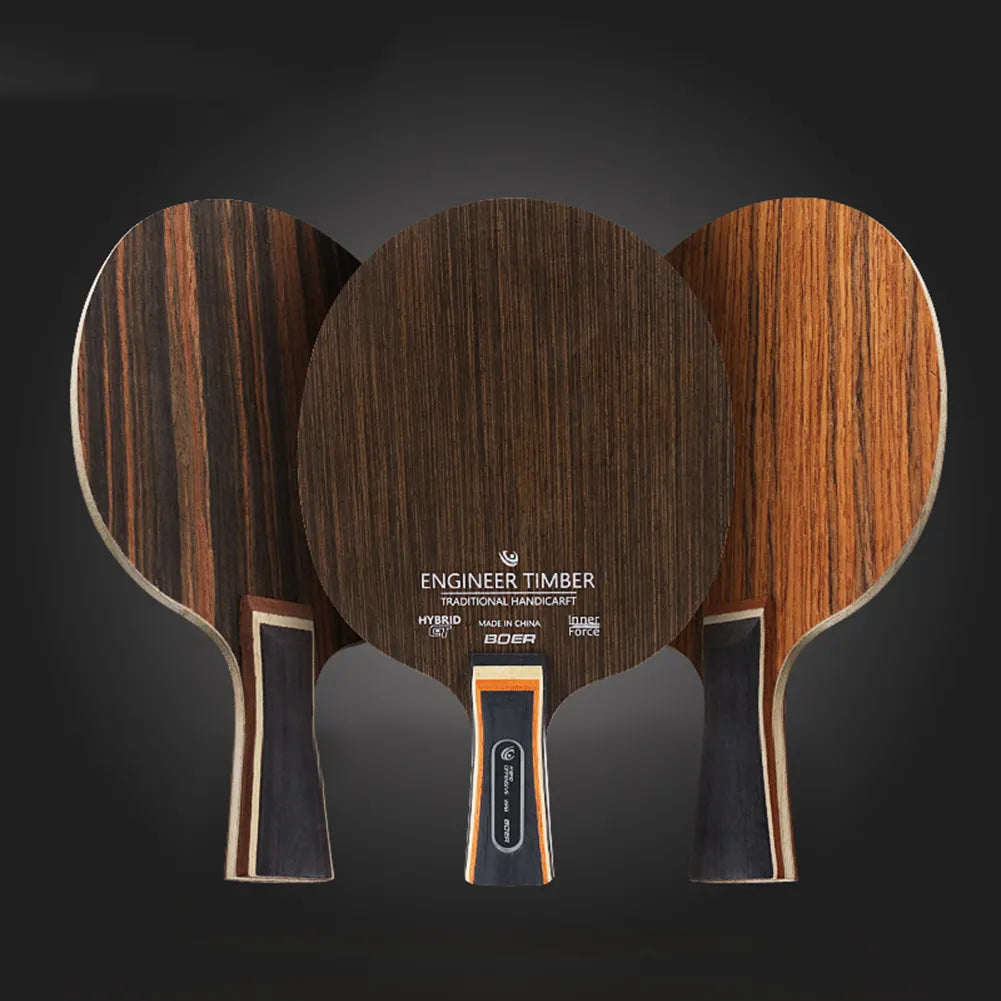 Table Tennis Racket Bottom Plate 5 Ply Ping Pong Blade Paddle Short Handle 6.2mm Table Tennis Racket Pingpong Bat