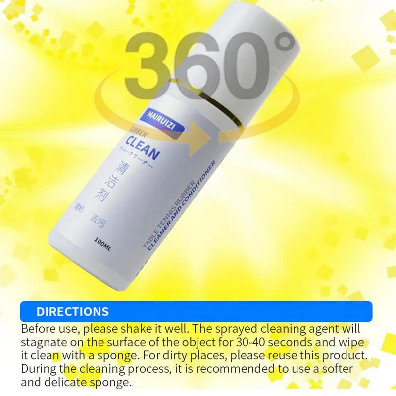 Table Tennis Rubber Cleaner Paddle Cleaner For Table Tennis Rackets 100ml Cleaning Spray Bottle For Table Tennis Racket Care