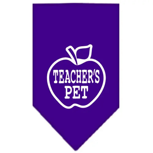Teachers Pet Screen Print Bandana Purple Small Default Title