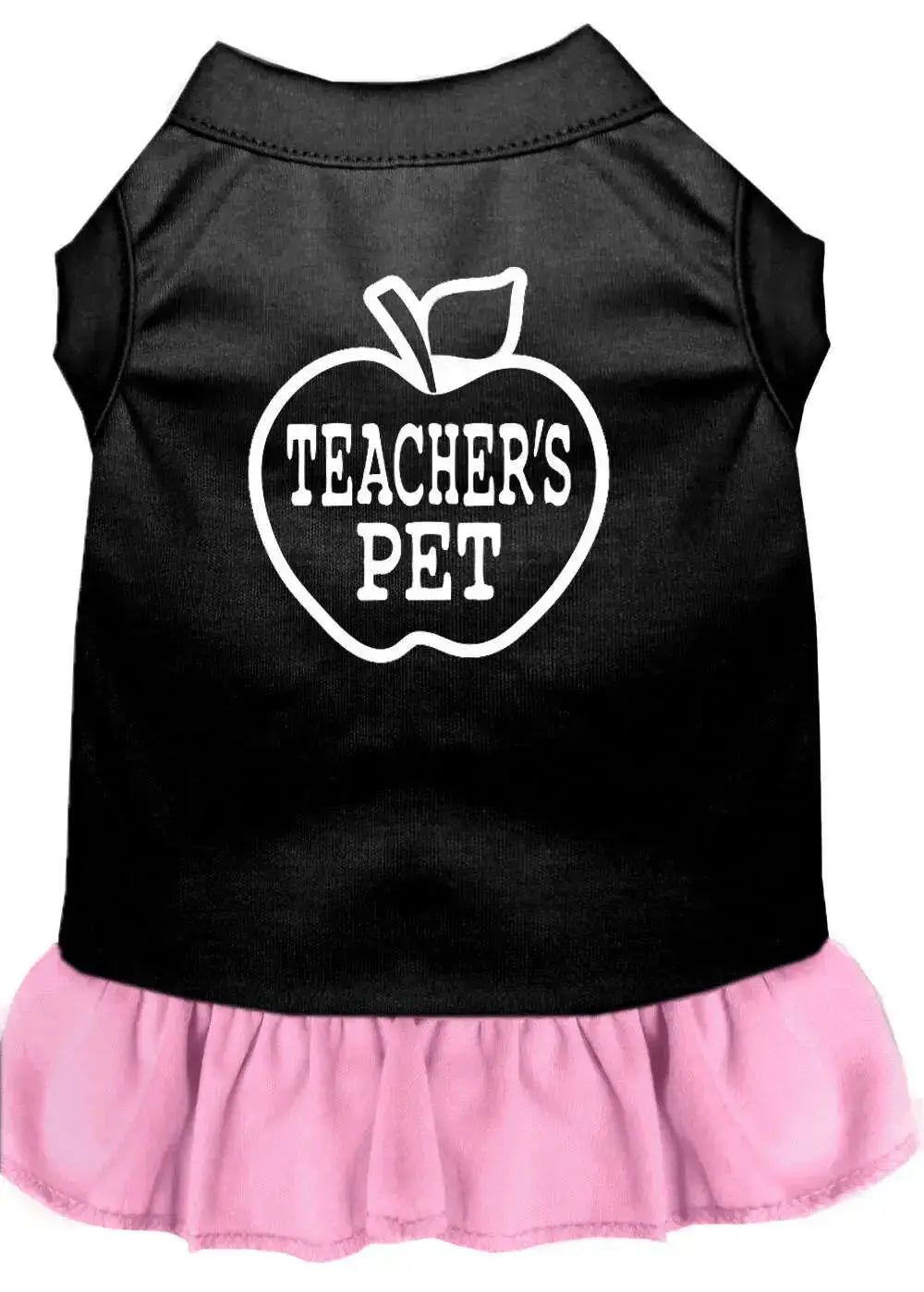 Teachers-Pet-Screen-Print-Dress-Black-With-Light-Pink-Lg-GreatEagleInc-333751713