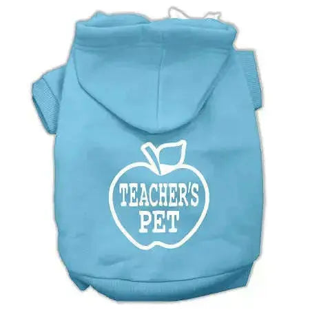 Teachers-Pet-Screen-Print-Pet-Hoodies-Baby-Blue-Size-S-GreatEagleInc-319842860