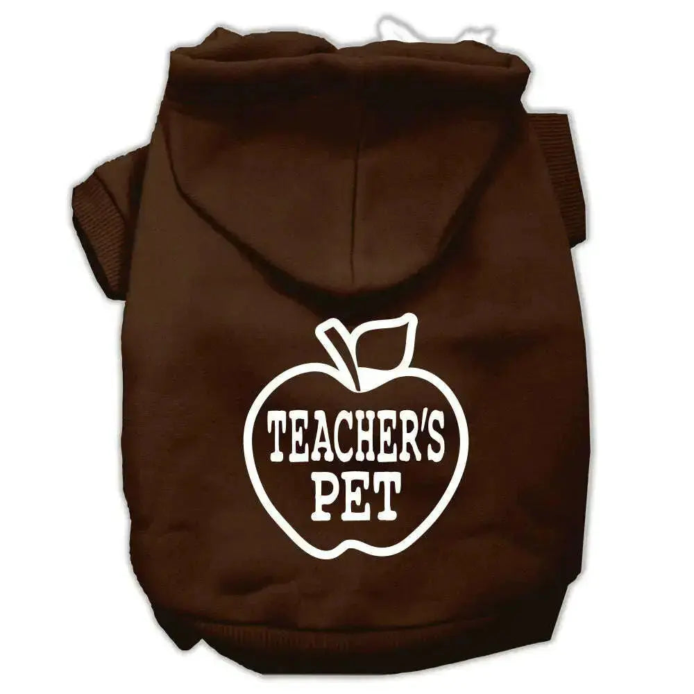 Teachers-Pet-Screen-Print-Pet-Hoodies-Brown-Size-S-GreatEagleInc-319842485