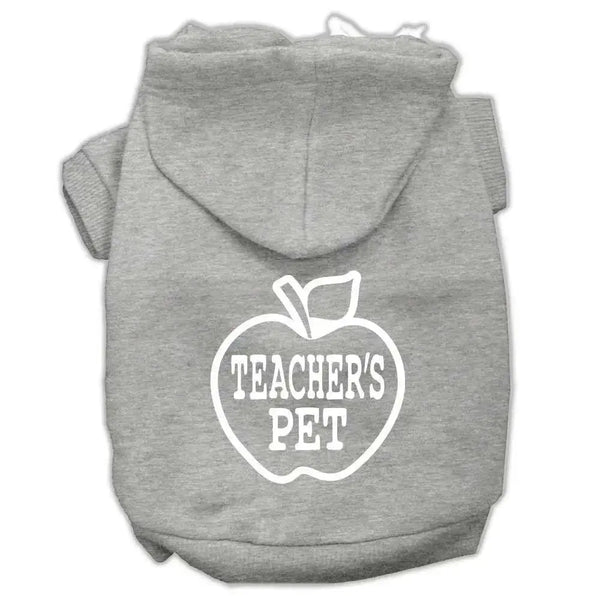 Teachers-Pet-Screen-Print-Pet-Hoodies-Grey-Size-Xs-GreatEagleInc-319460970