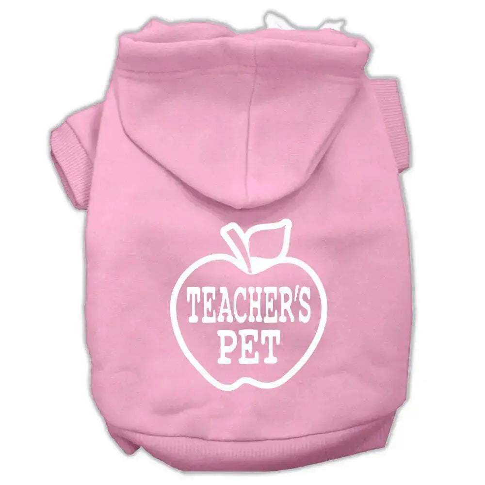 Teachers-Pet-Screen-Print-Pet-Hoodies-Light-Pink-Size-M-GreatEagleInc-319843177