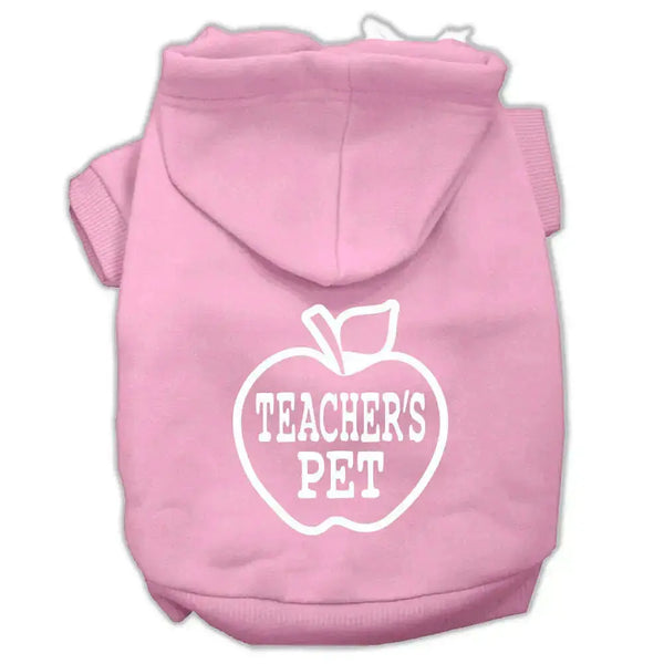 Teachers-Pet-Screen-Print-Pet-Hoodies-Light-Pink-Size-Xl-GreatEagleInc-319461796