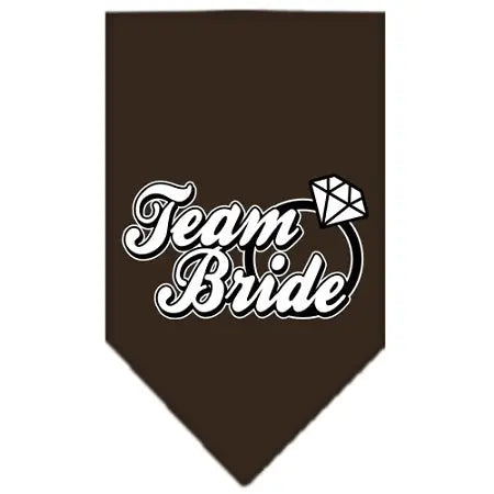 Team Bride Screen Print Bandana Cocoa Small Default Title