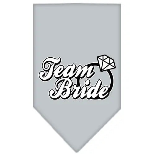 Team Bride Screen Print Bandana Grey Small Default Title