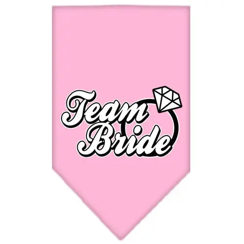 Team Bride Screen Print Bandana Light Pink Large Default Title