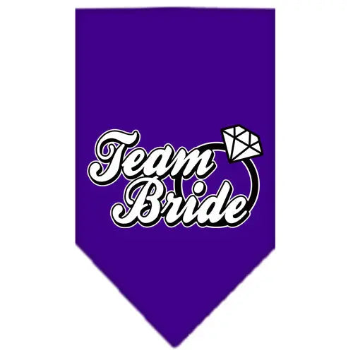 Team Bride Screen Print Bandana Purple Small Default Title