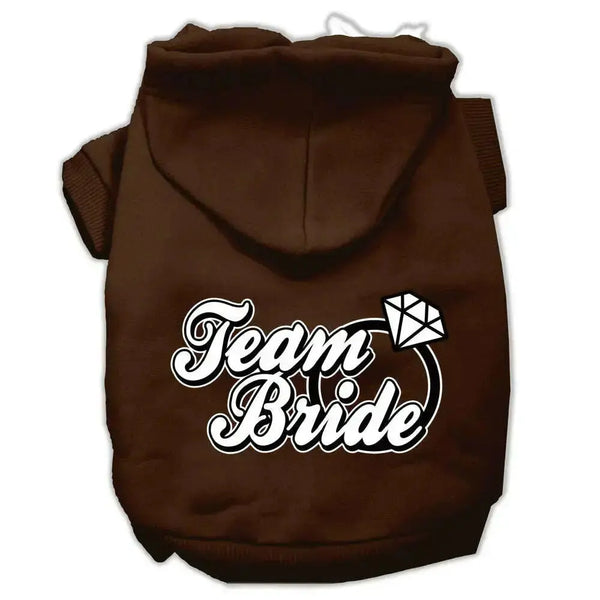 Team-Bride-Screen-Print-Pet-Hoodies-Brown-Size-Med-GreatEagleInc-333839053