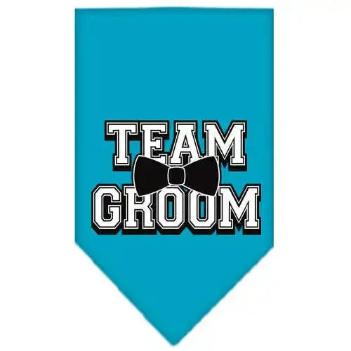 Team-Groom-Screen-Print-Bandana-Turquoise-Large-GreatEagleInc-318963674