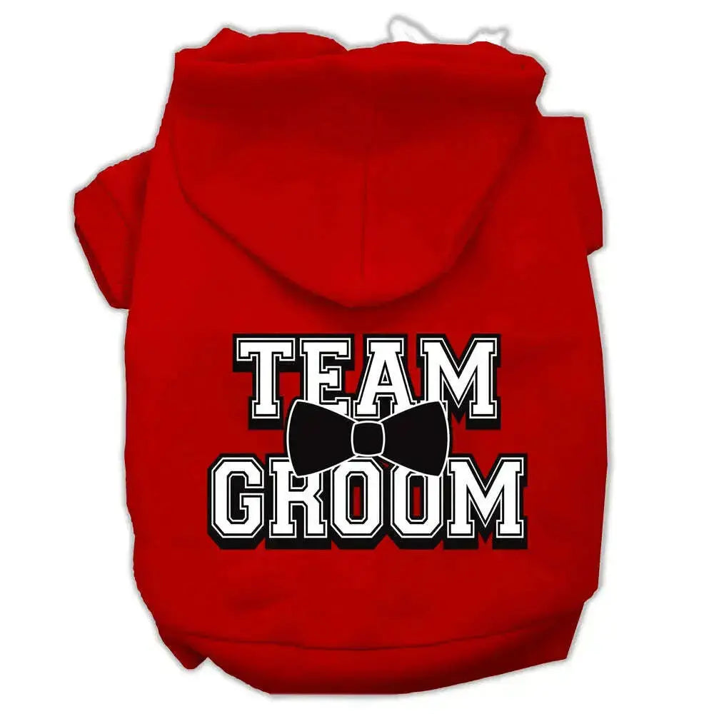 Team-Groom-Screen-Print-Pet-Hoodies-Red-Size-Lg-GreatEagleInc-319734674