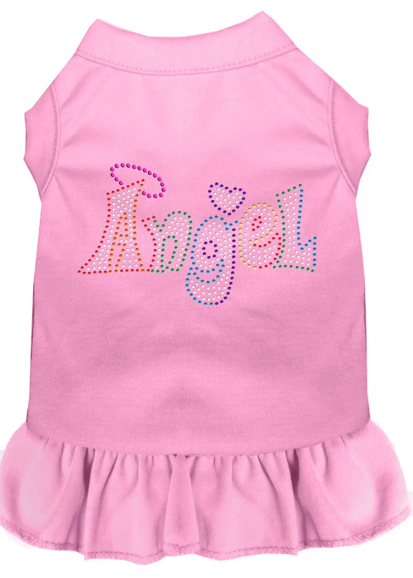 Technicolor Angel Rhinestone Pet Dress Light Pink Sm Default Title