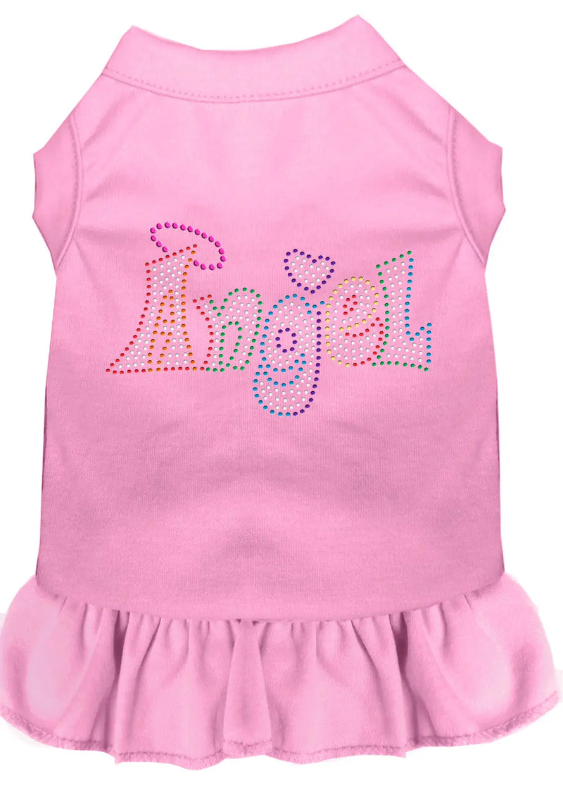 Technicolor Angel Rhinestone Pet Dress Light Pink Sm Default Title