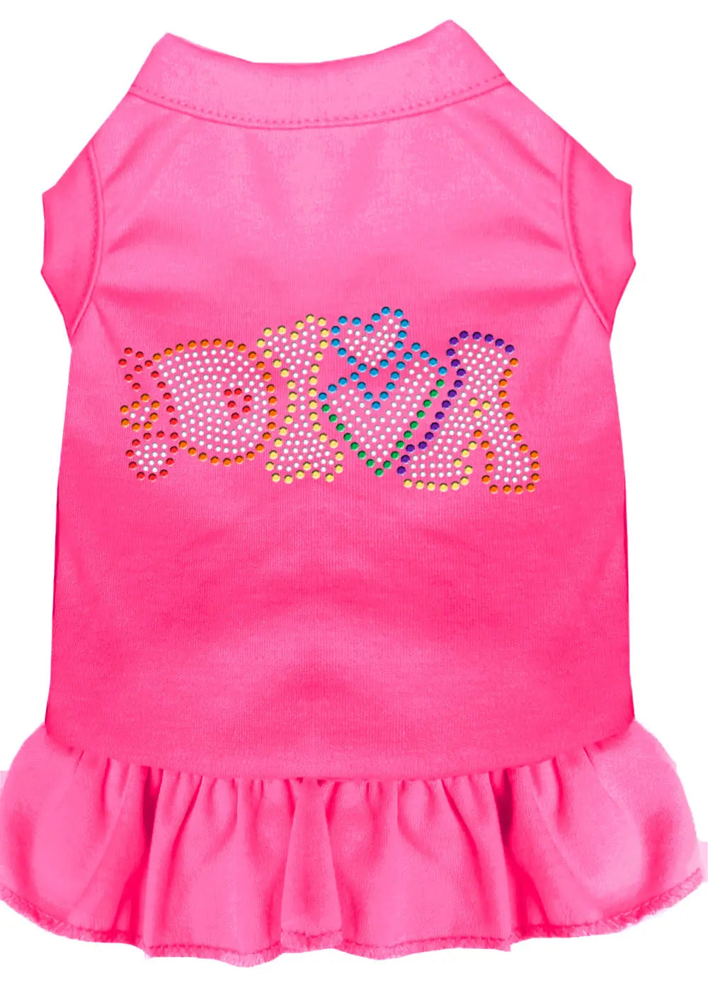 Technicolor Diva Rhinestone Pet Dress Bright Pink Xxl Default Title