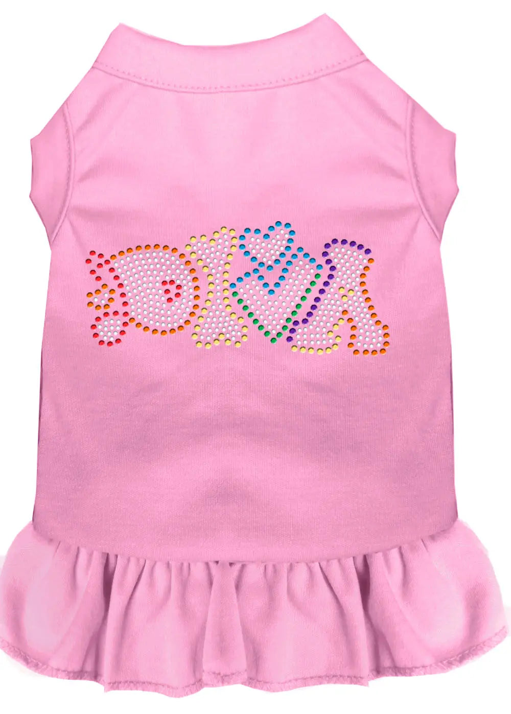Technicolor Diva Rhinestone Pet Dress Light Pink Xxxl Default Title