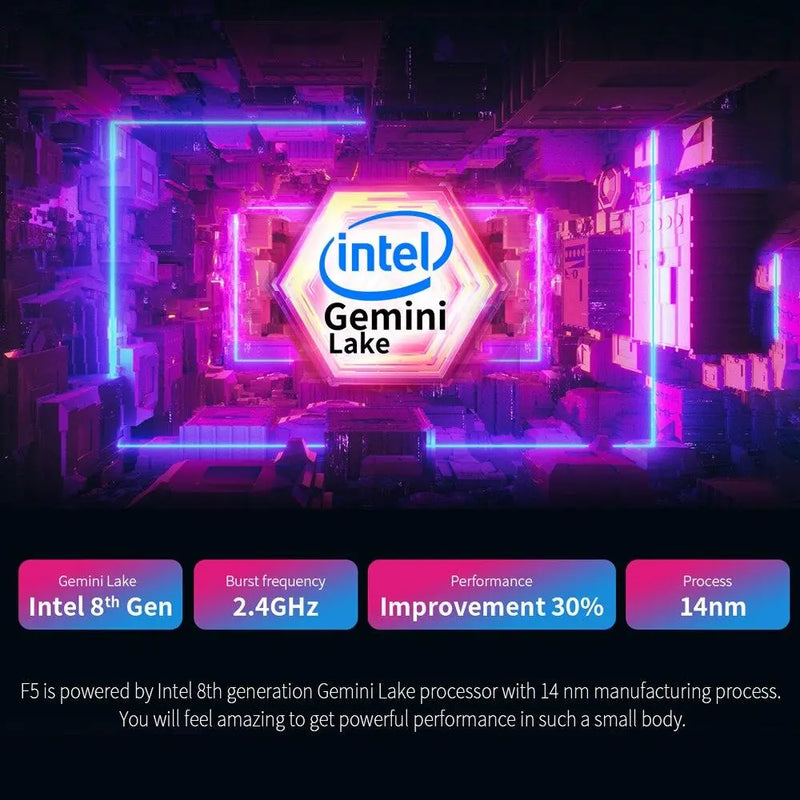 Teclast F5 Laptop Intel 8GB RAM 256GB SSD Windows10 1920*1080 Quick Charge 360 Rotating Touch Screen 11.6" Notebook PC - GreatEagleInc