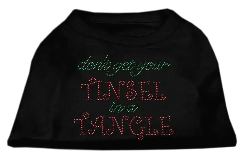 Tinsel-In-A-Tangle-Rhinestone-Dog-Shirt-Black-Xxl-GreatEagleInc-333763799