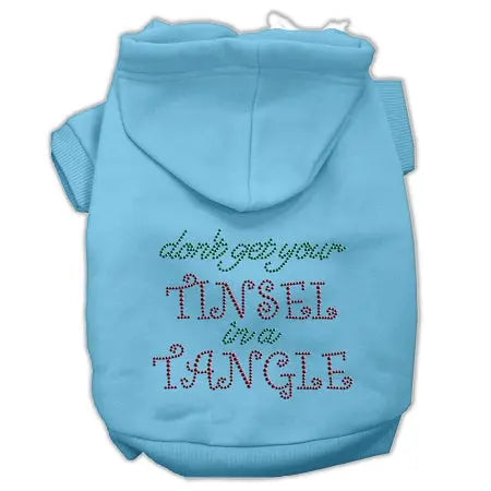Tinsel In A Tangle Rhinestone Hoodies Baby Blue Xs Default Title