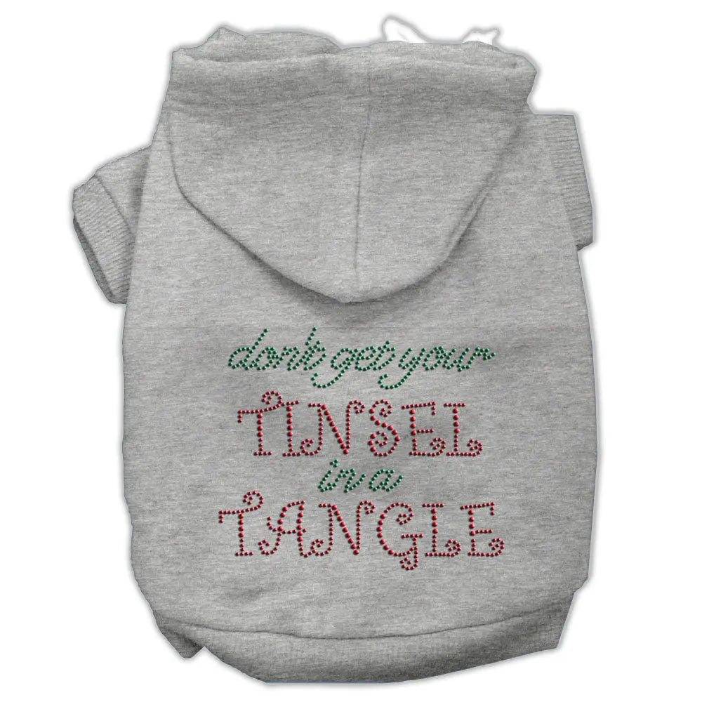 Tinsel In A Tangle Rhinestone Hoodies Grey S Default Title