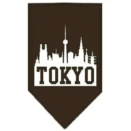 Tokyo-Skyline-Screen-Print-Bandana-Cocoa-Large-GreatEagleInc-318503868