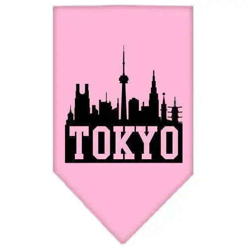 Tokyo-Skyline-Screen-Print-Bandana-Light-Pink-Large-GreatEagleInc-318504272