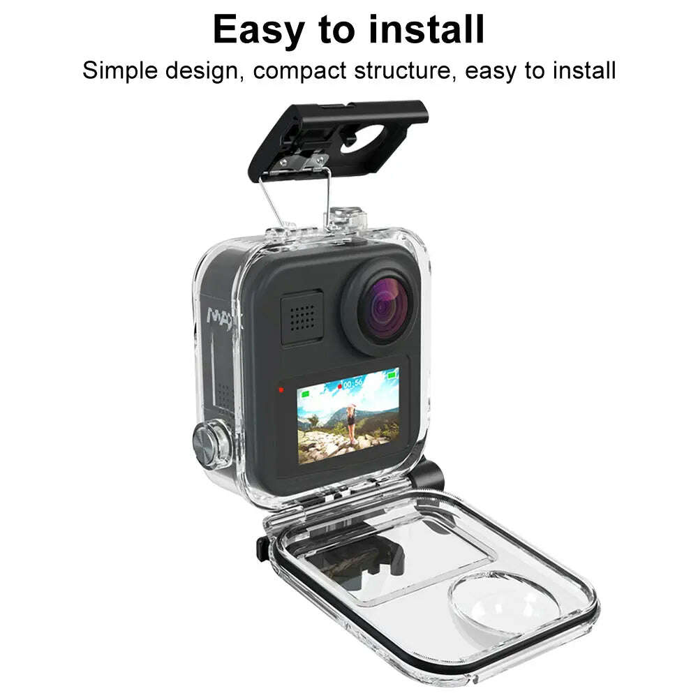 Touch-Waterproof-case-waterproof-shell-panoramic-action-camera-diving-protective-box-gopro-max-accessories-GreatEagleInc-333976136
