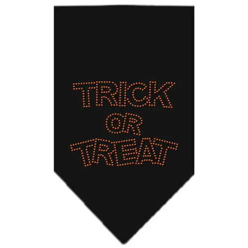 Trick Or Treat Rhinestone Bandana Black Large Default Title