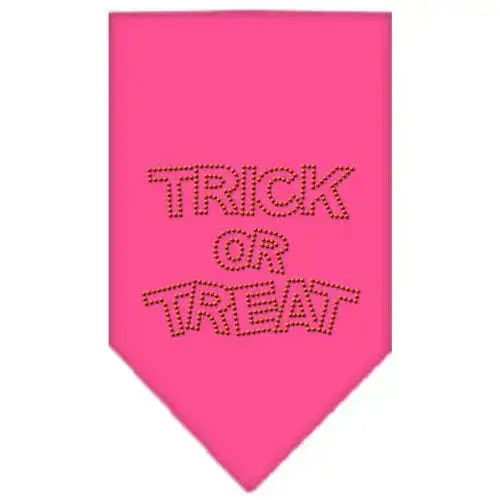 Trick-Or-Treat-Rhinestone-Bandana-Bright-Pink-Large-GreatEagleInc-319072572