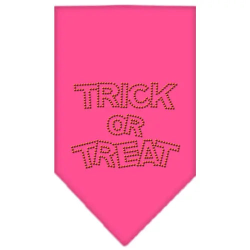 Trick Or Treat Rhinestone Bandana Bright Pink Large Default Title