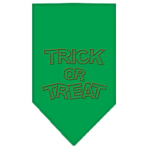 Trick Or Treat Rhinestone Bandana Emerald Green Large Default Title