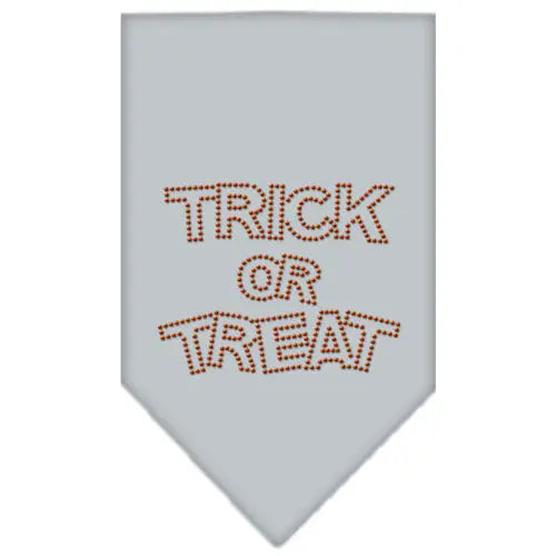 Trick Or Treat Rhinestone Bandana Grey Small Default Title