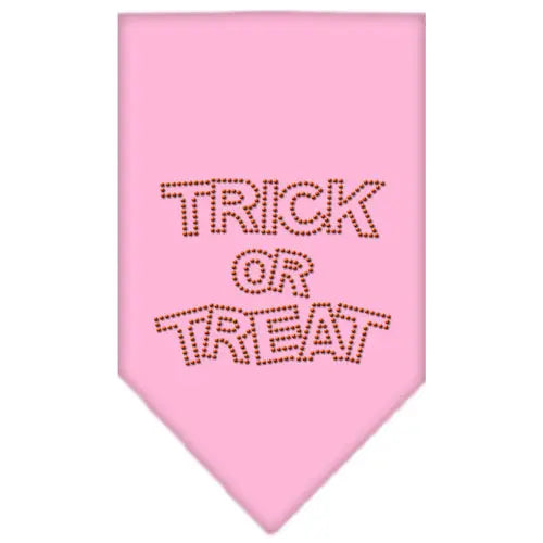 Trick Or Treat Rhinestone Bandana Light Pink Small Default Title