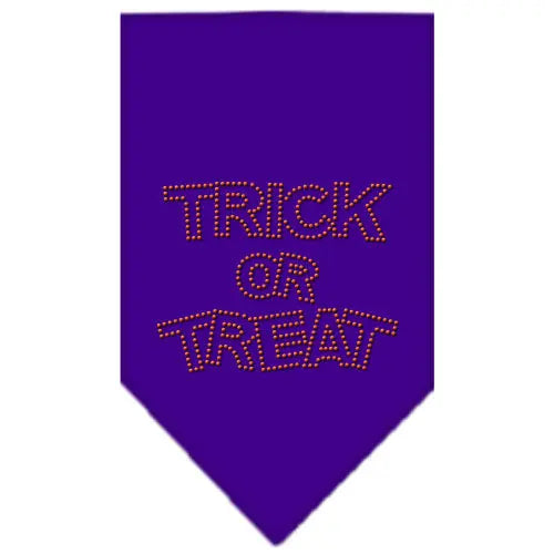 Trick Or Treat Rhinestone Bandana Purple Large Default Title