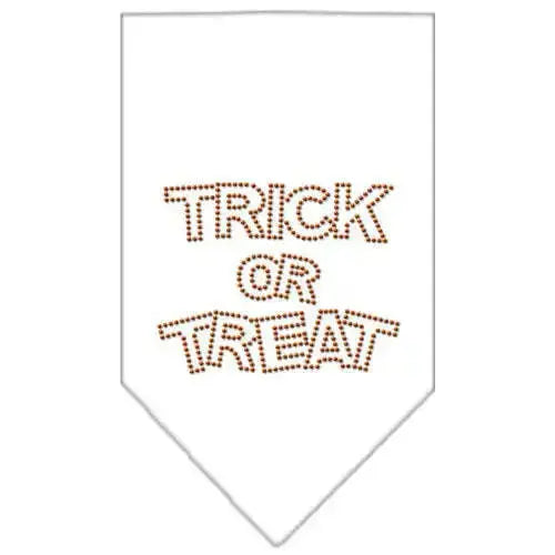 Trick-Or-Treat-Rhinestone-Bandana-White-Large-GreatEagleInc-319071680