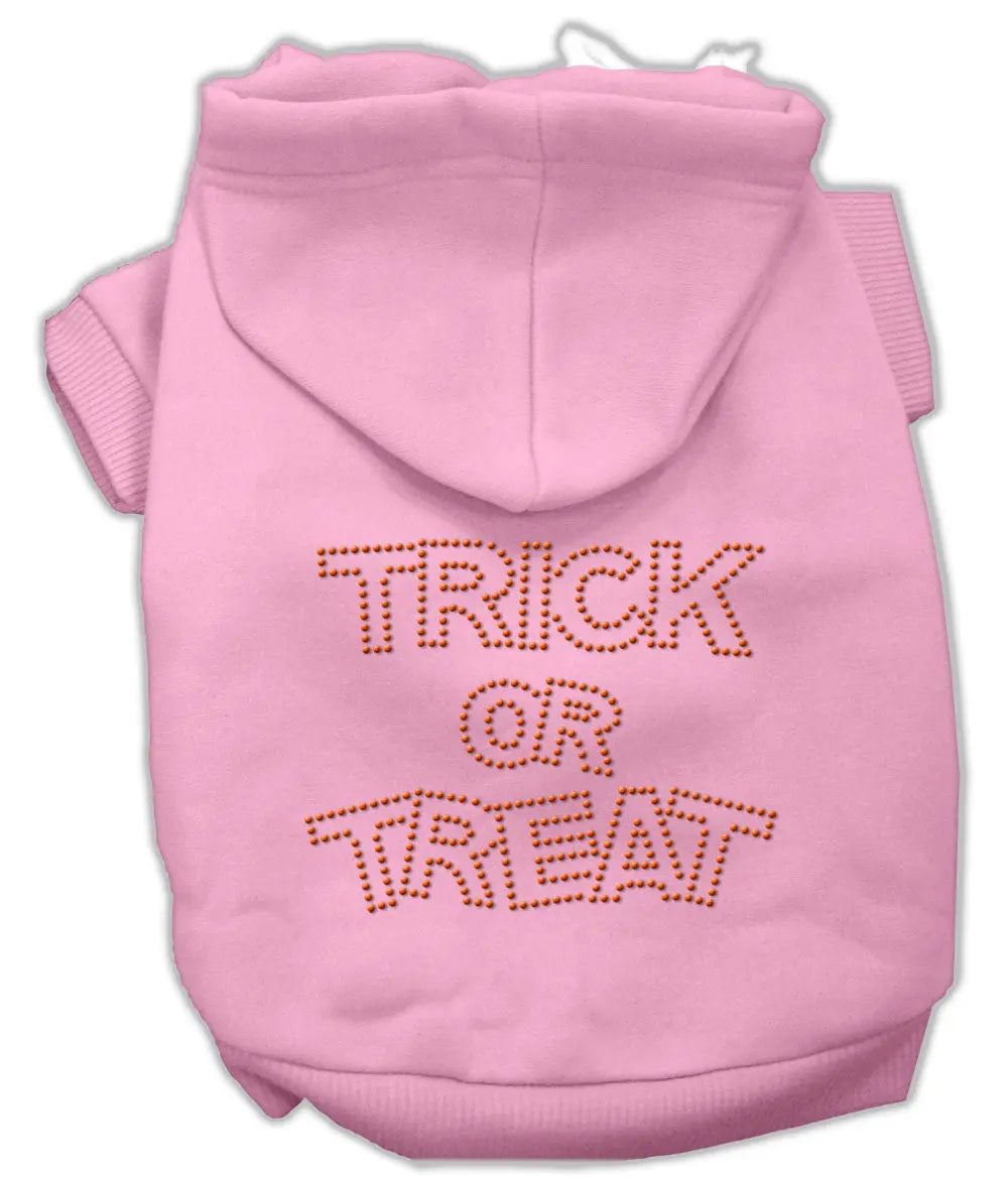 Trick Or Treat Rhinestone Hoodies Pink M Default Title