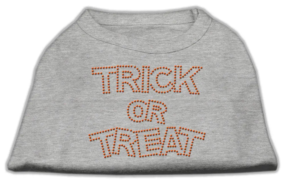 Trick Or Treat Rhinestone Shirts Grey Xxxl Default Title