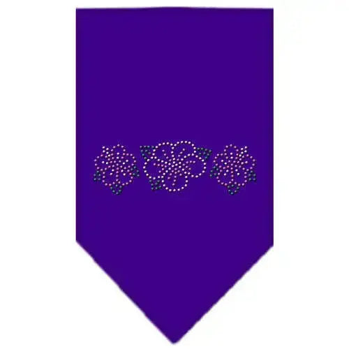 Tropical-Flower-Rhinestone-Bandana-Purple-Small-GreatEagleInc-319107287