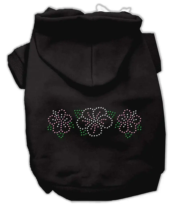Tropical-Flowers-Rhinestone-Hoodies-Black-L-GreatEagleInc-319562725