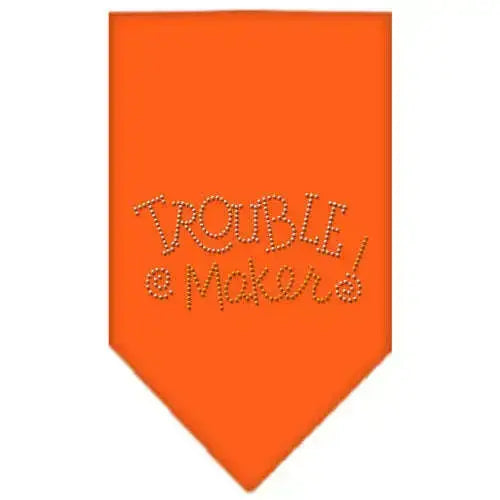 Trouble-Maker-Rhinestone-Bandana-Orange-Small-GreatEagleInc-333783593