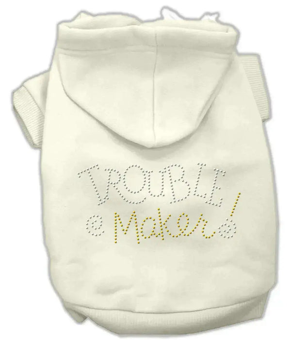 Trouble-Maker-Rhinestone-Hoodies-Cream-S-GreatEagleInc-319559075