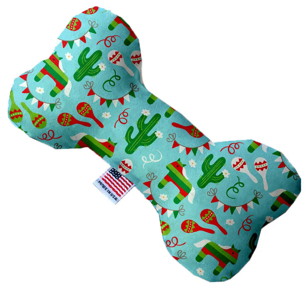 Turquoise Fiesta 8 Inch Bone Dog Toy Default Title