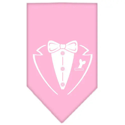 Tuxedo Screen Print Bandana Light Pink Large Default Title